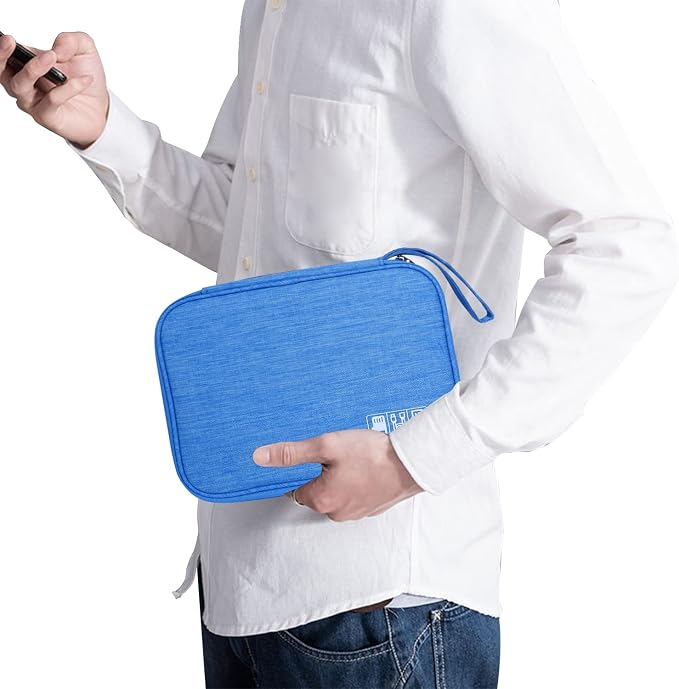 Electronics Travel Organizer, Portable Waterproof Electronic Travel Storage Bag