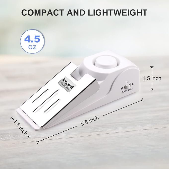 2 Pack Door Stop Alarm, Door Stopper