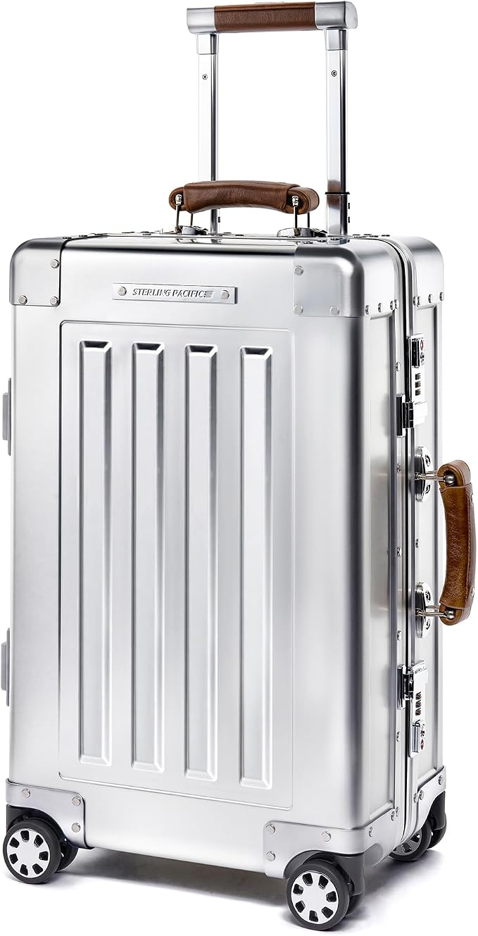 40L Cabin Travel Case – Full Aluminum Four Wheel Carry On Luggage, Italian