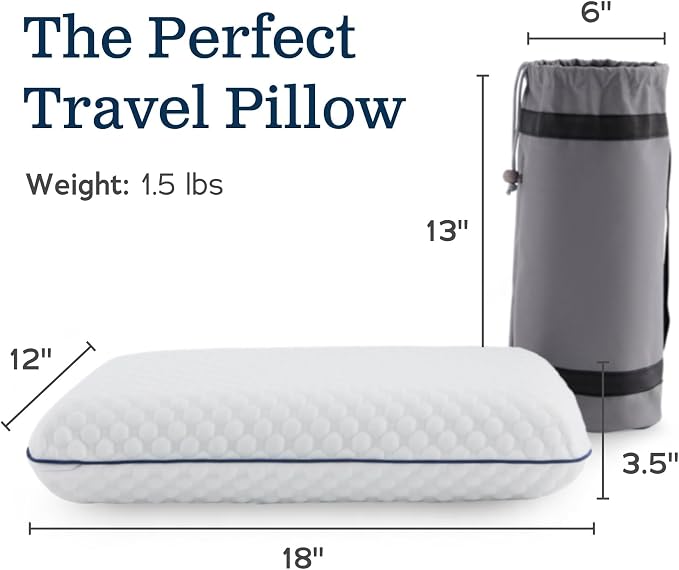 WEEKENDER Gel Memory Foam Camping Pillow