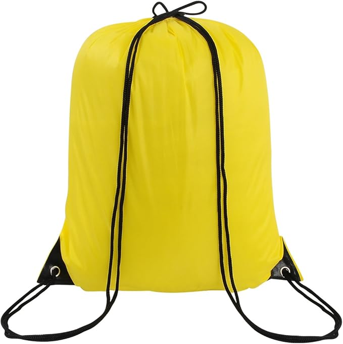 10 Colors Drawstring Backpack Bags Sack Pack Cinch Tote Sport Storage Polyester
