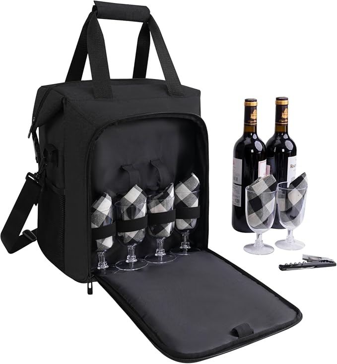 ALLCAMP 6 Bottle Wine Gift Bag