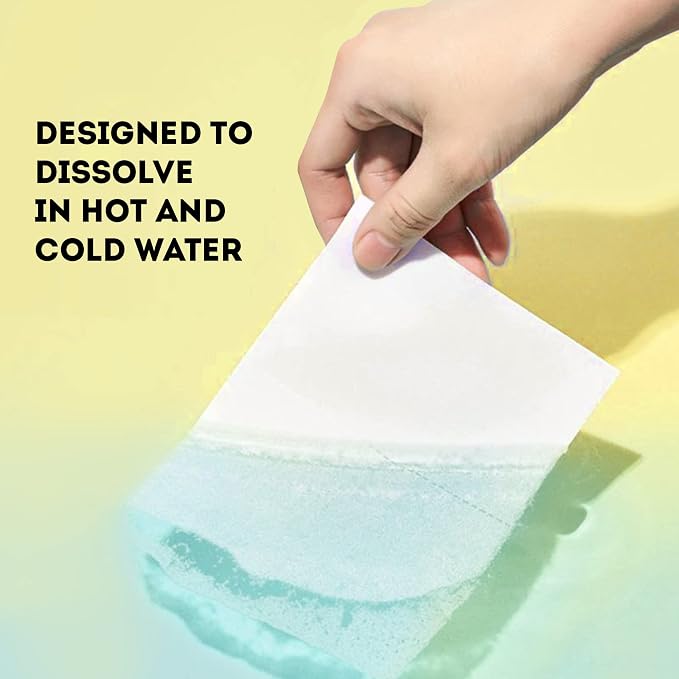 ECO ROOTS Laundry Detergent Sheets 64 loads | ECO FRIENDLY Unscented Sheets