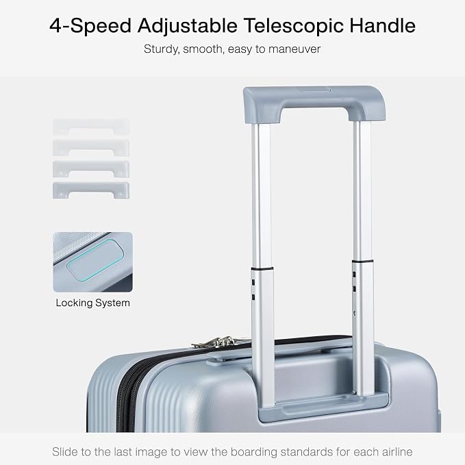 Hanke Grace Expandable Carry On Luggage