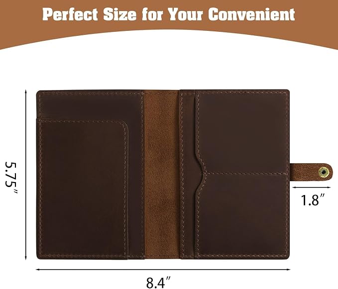 Jack&Chris Genuine Leather Passport Holder