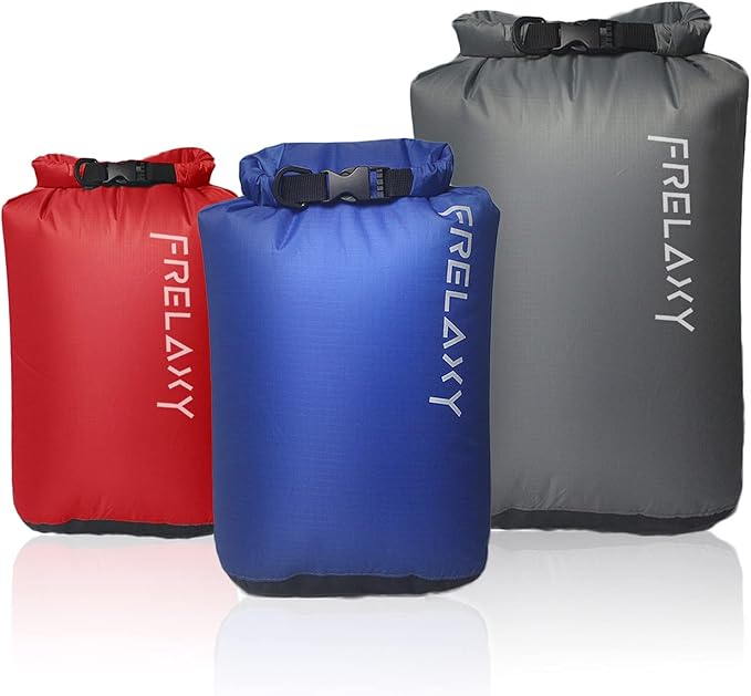 Frelaxy Dry Bag 3-Pack/5-Pack, Ultralight Dry Sack, Outdoor Bags Keep Gear Dry