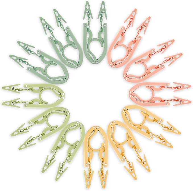 12-Piece Foldable Travel Hangers