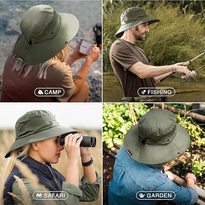 GearTOP Safari Sun Hat for Men and Sun Hats for Women UV Protection UPF 50+