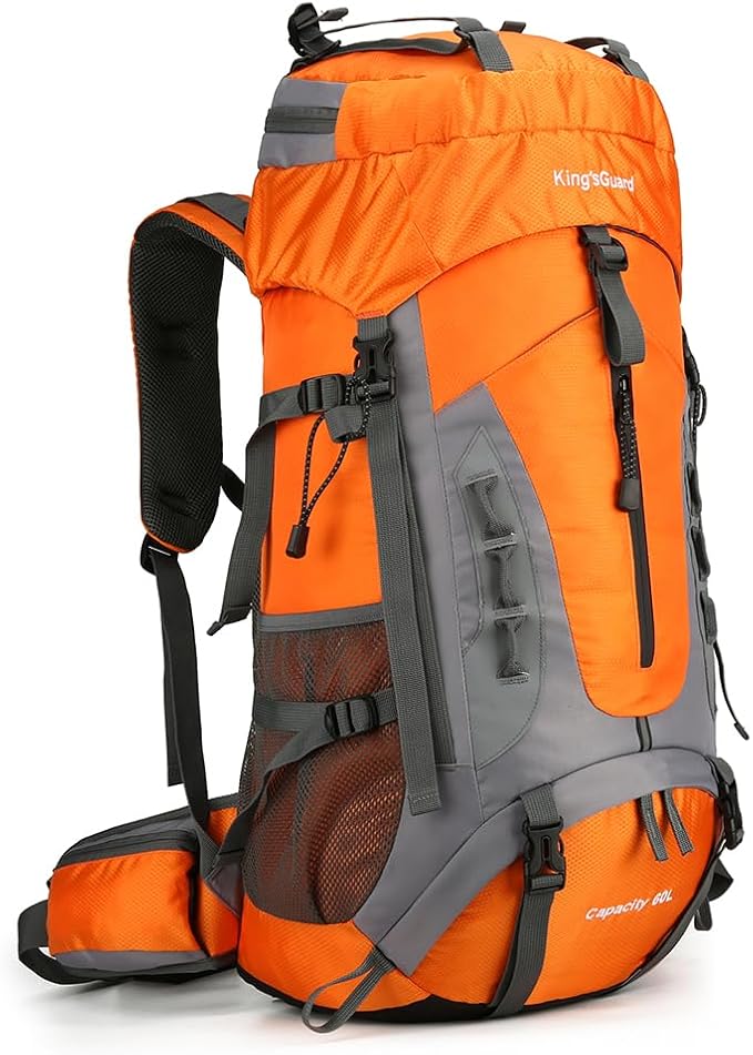 King'sGuard 60L Hiking Backpack Large Waterproof Camping Backpack