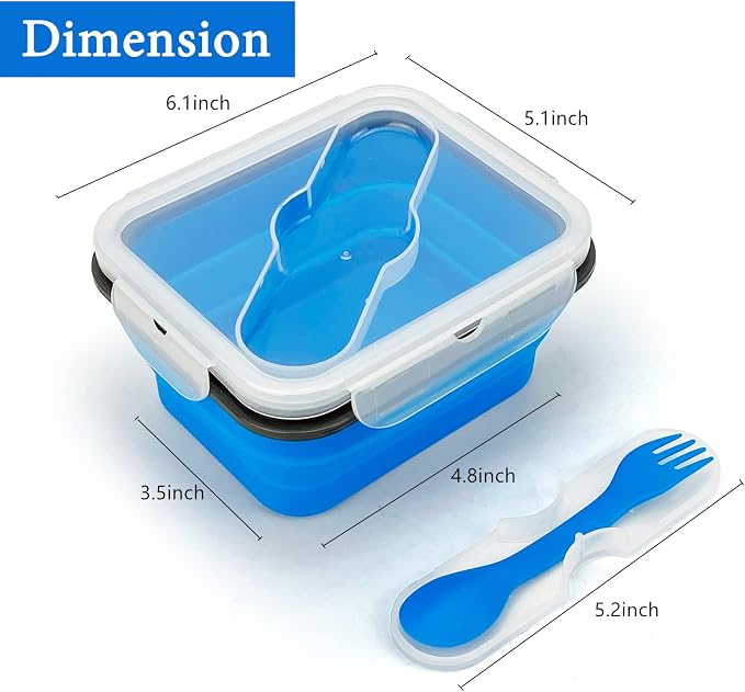 Small Silicone Collapsible Snacks Container