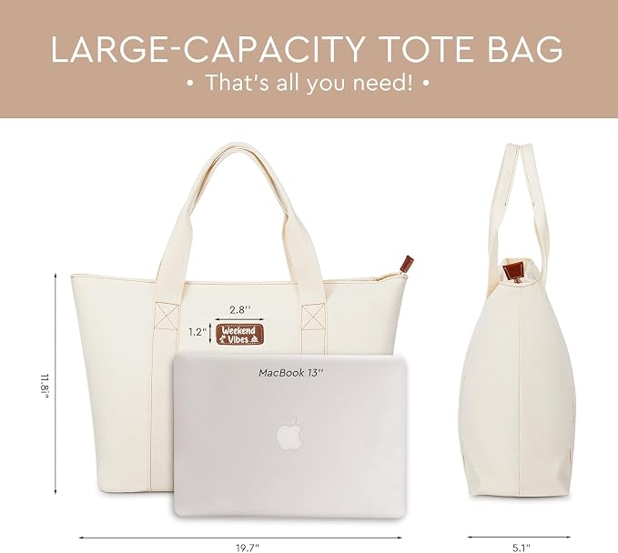 AW BRIDAL Monogram Canvas Tote Bag