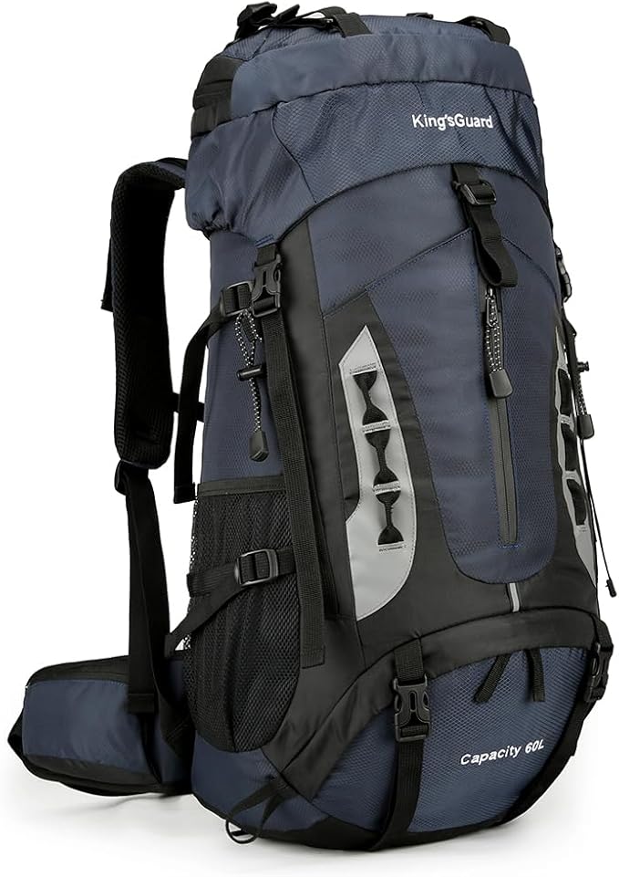 King'sGuard 60L Hiking Backpack Large Waterproof Camping Backpack