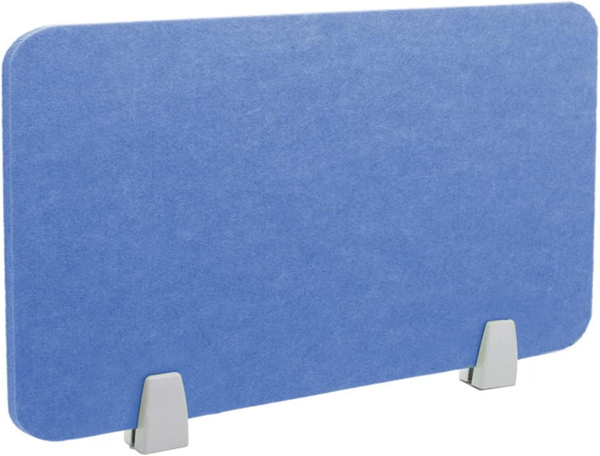Icegrey Acoustic Desk Divider Privacy Panel Removable Sound Absorbing Desk Partition Board with 2 Clips for Student Call Centers Offices Braries Classrooms Library, Light Blue, 19.5x11.7