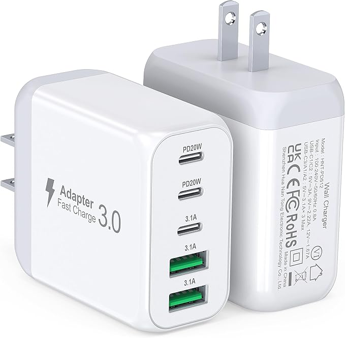 50W USB C Wall Charger Block