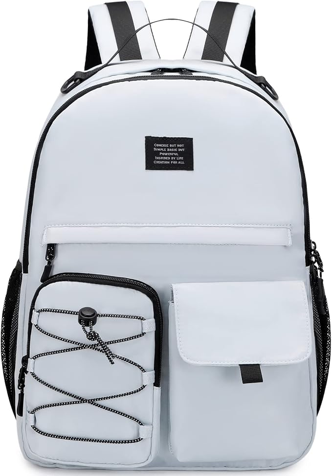 Lohol Casual Backpack for Teen Boys Girls, Water Resistant Daypack