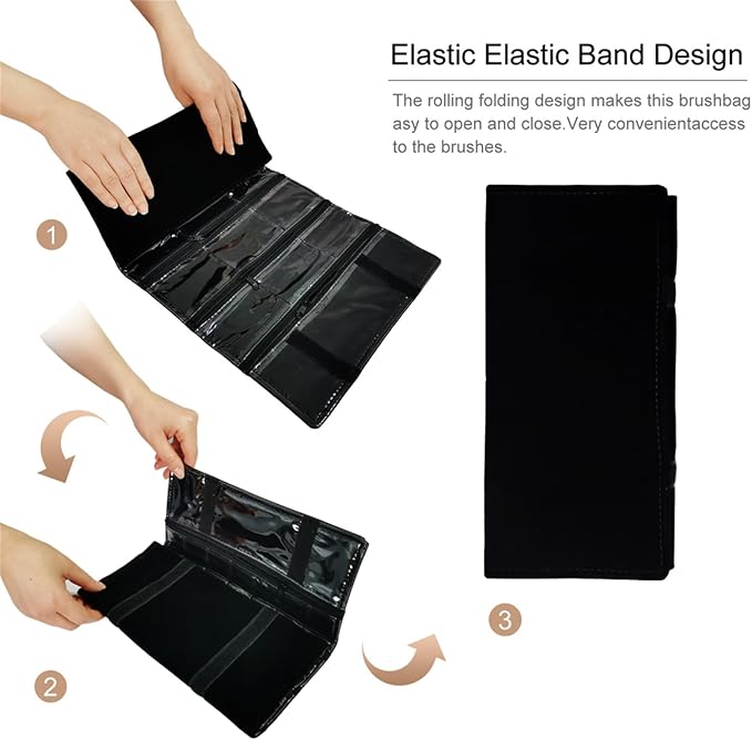 Travel Jewelry Roll Bag Portable Organizer Pouch