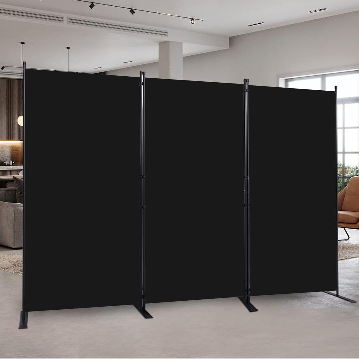 Room Divider 6FT Portable Room Dividers and Folding Privacy Screens, 102'' W Fabric Divider for Room Separation, 3 Panel Partition Room Dividers Freestanding Wall Divider Screen for Dorm Studio Office