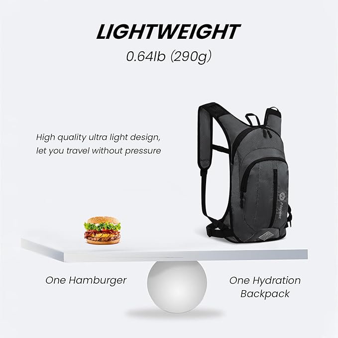 Nepest Hydration Pack Backpack for Women & Men, Lightweight Water Backpack