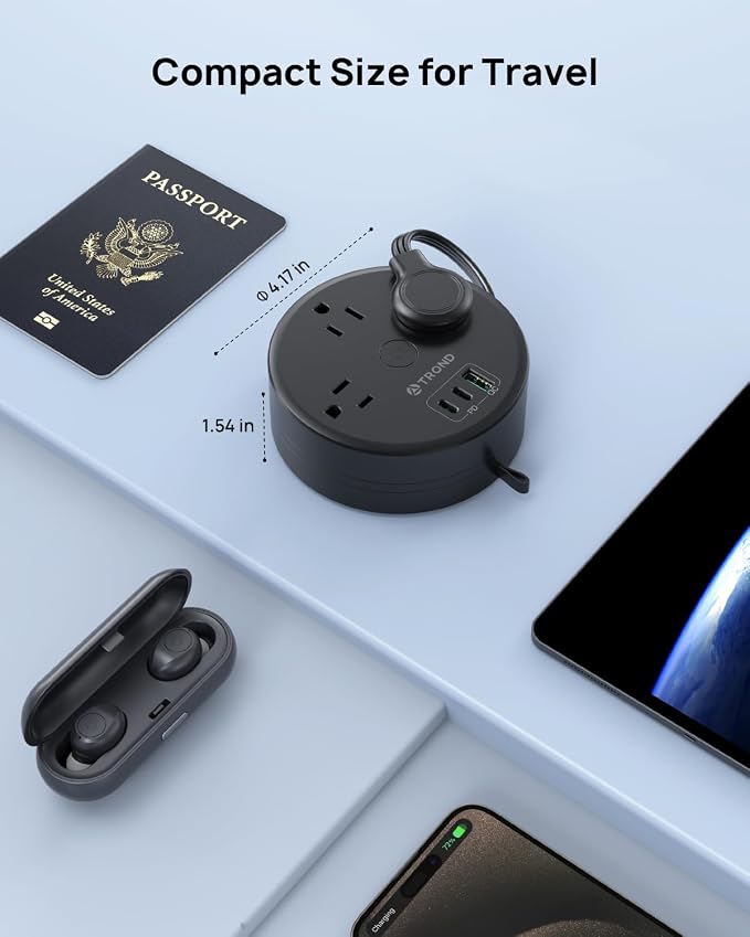 TROND 20W USB C Travel Power Strip