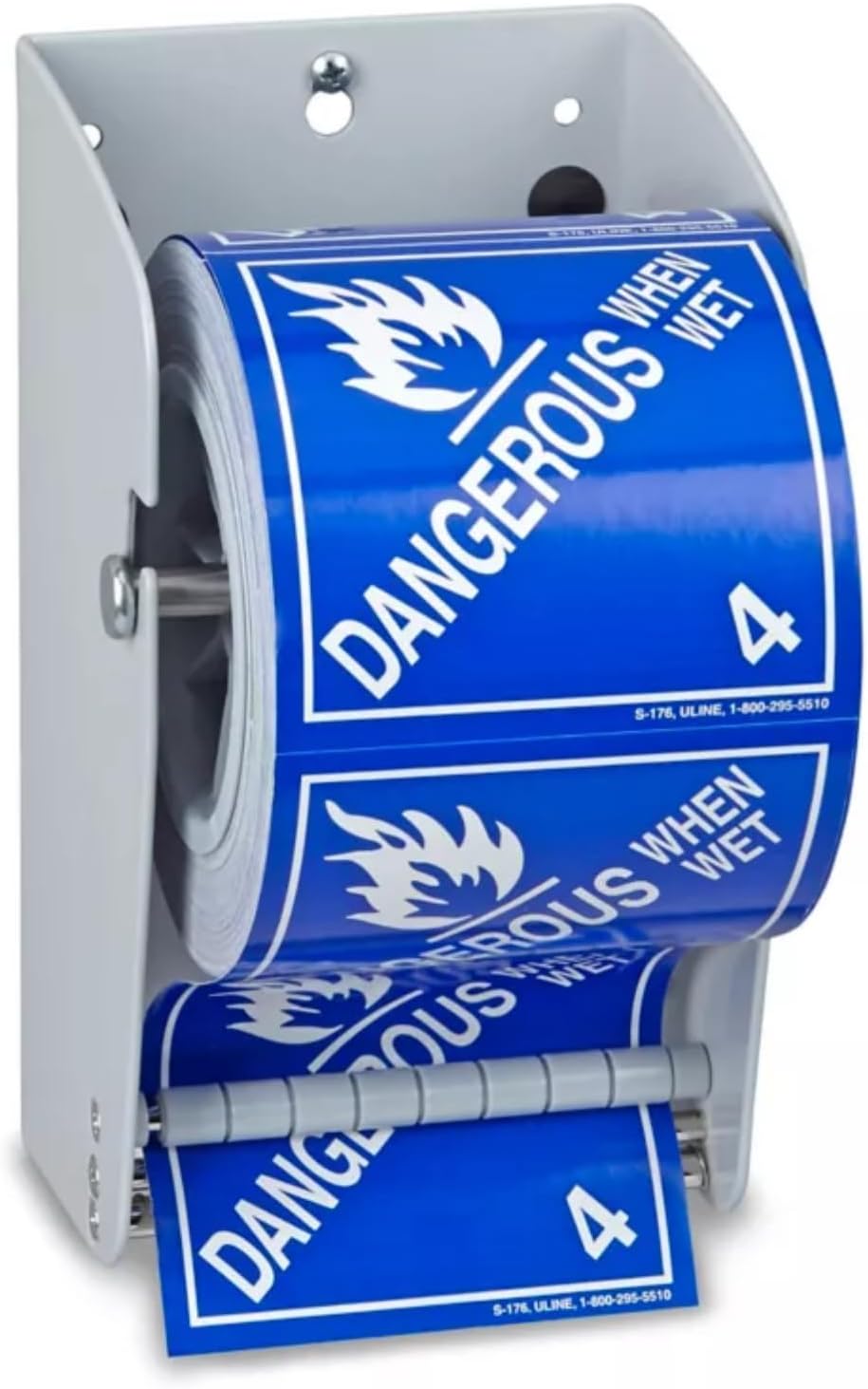 Wall Mount Label Dispenser (4.5") - Sticker Roll Dispenser - Table Top - Label Holder - Stamp Roll Dispenser - Sticker Stand - Thermal Label Holder - Heavy-Duty All Steel
