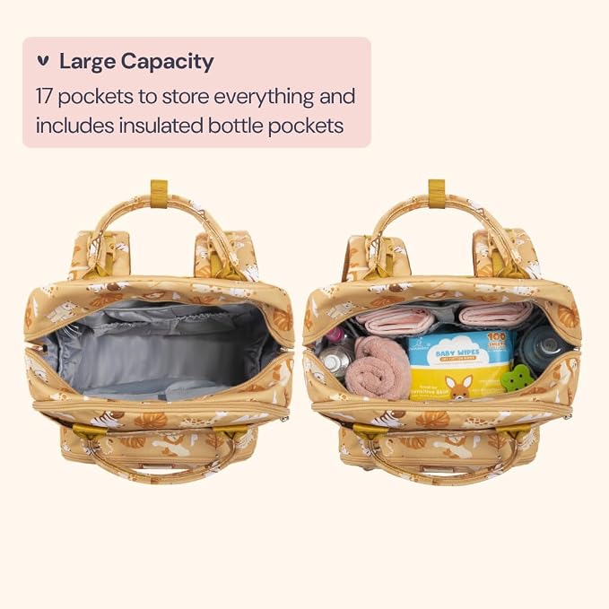BabbleRoo Diaper Bag Backpack