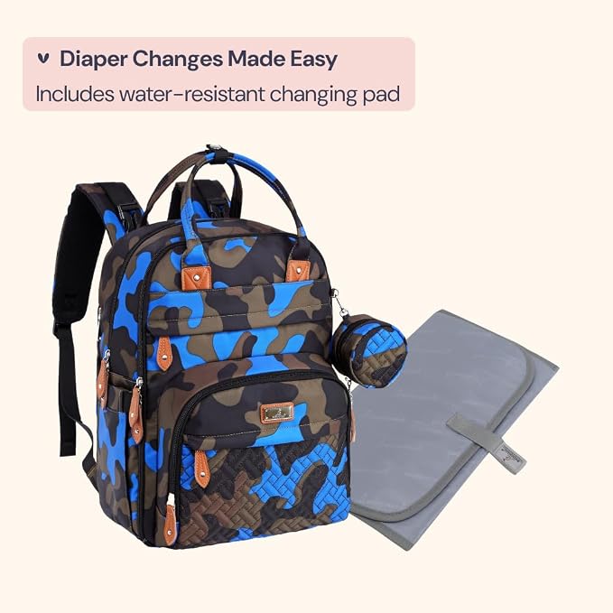 BabbleRoo Diaper Bag Backpack