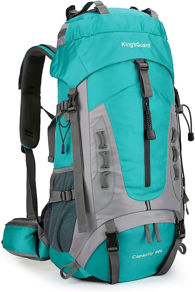 King'sGuard 60L Hiking Backpack Large Waterproof Camping Backpack