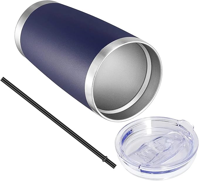 VEGOND 20oz Tumbler with Lid and Straw Stainless Steel Tumbler Cup Bulk Vacuum