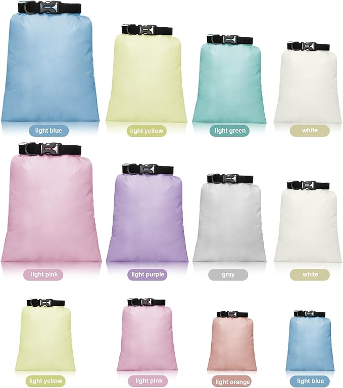 Shappy Waterproof Dry Bag Set 6 Sizes Lightweight Sacks and Long Adjustable