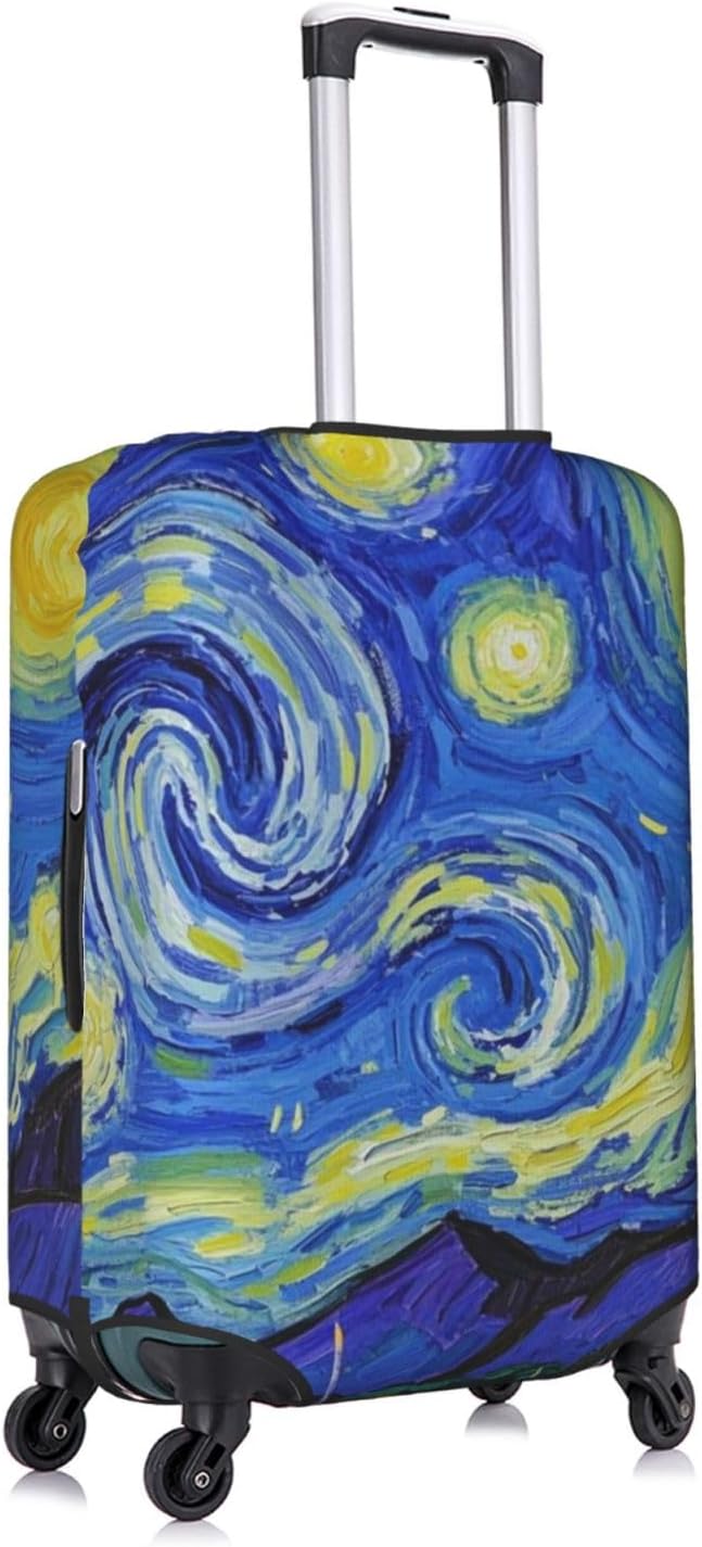 Vincent Van Gogh Starry Sky Night Luggage Cover Washable Suitcase Protector