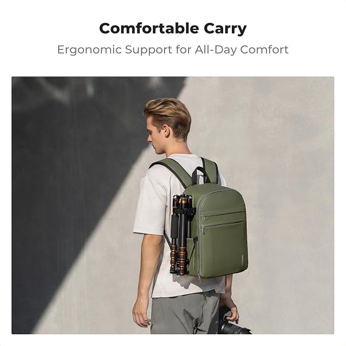 K&F CONCEPT Camera Backpack Bag, Professional DSLR/SLR/Mirrorless Camera Bag