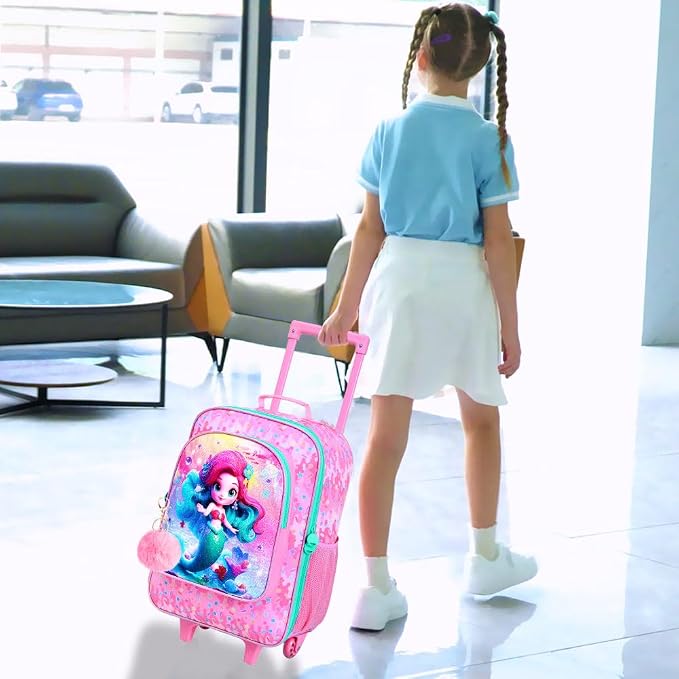 Kids Luggage for Boys Girls, Toddler Rolling Travel Carry on Suitcase
