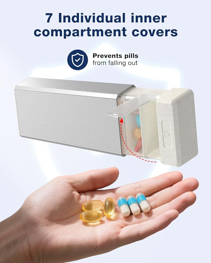 HEIYING 7 Days Pill Organizer