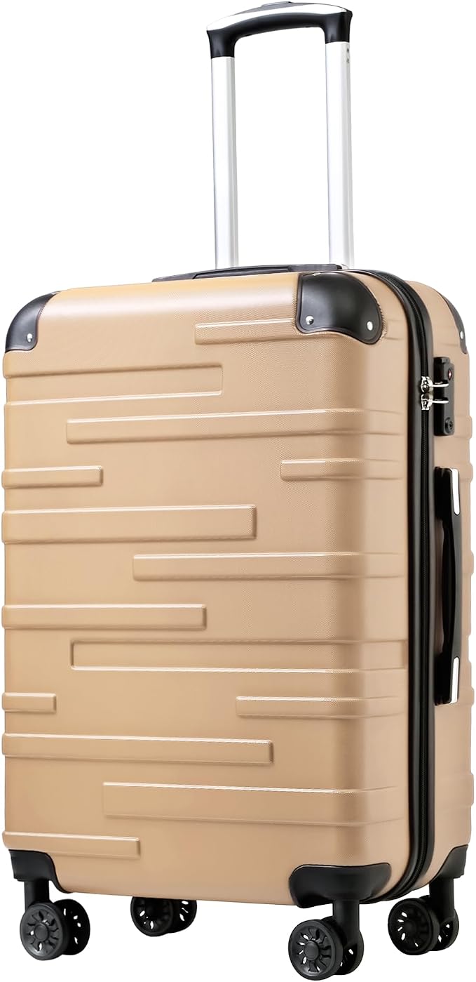 Coolife Luggage Suitcase Carry-on Hardside Travel Luggage TSA Lock Spinner