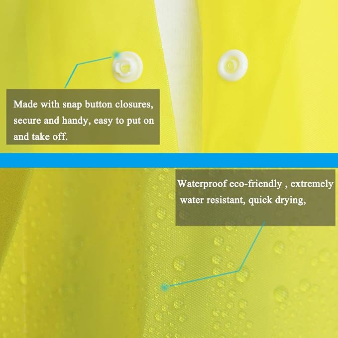 Rain Coats - Reusable EVA Rain Ponchos