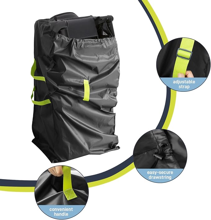 Gate Cheak Stroller Bag for Airplane Travel, Standard or Double Stroller Travel