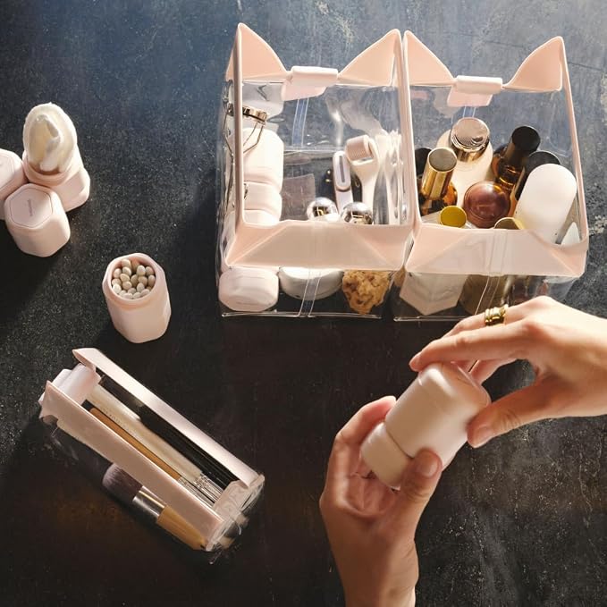 Cadence Parcel - Clear Kit - Durable and Leak-Resistant Travel Toiletry Kit -