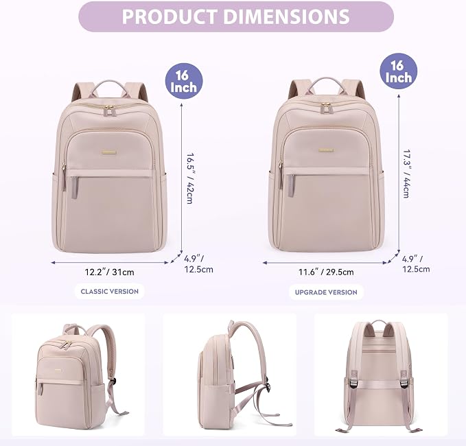 Hiking Travel Backpack for Women Casual Business Weekender Multilayer Laptop Bag