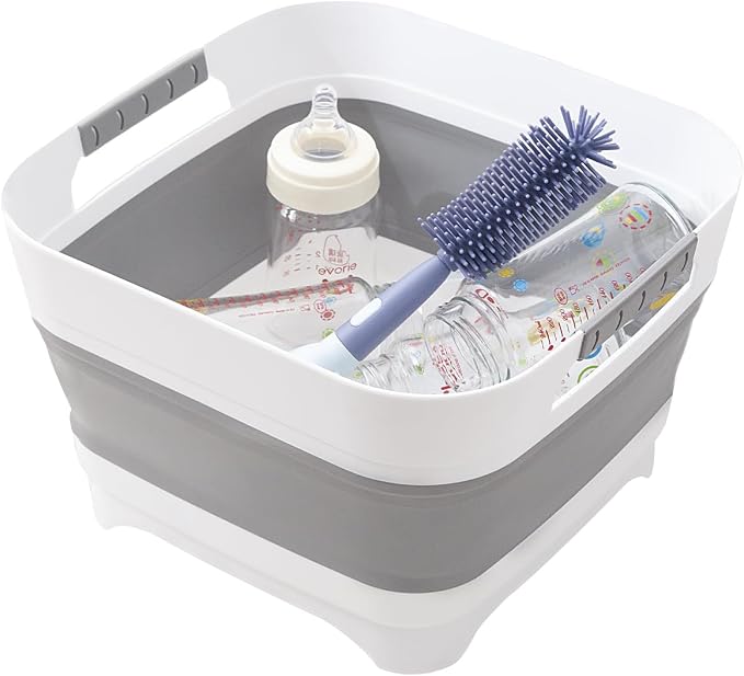 Collapsible Wash Basin for Baby Bottles