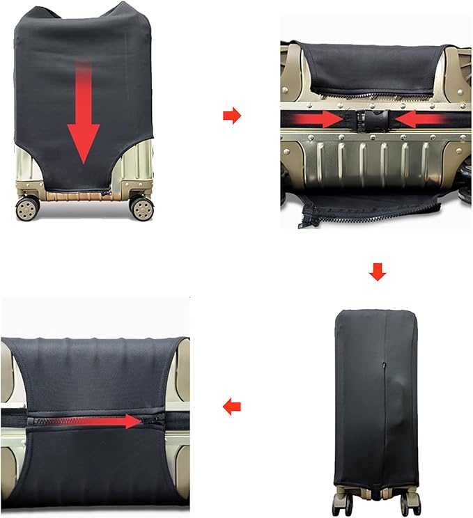 WUJIAONIAO Travel Luggage Cover Baggage Suitcase Cover Protector Skins 18-32