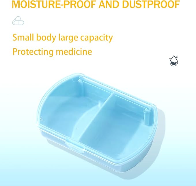 4PCS Small Pill Case Travel Pill Box Cute Pill Organizer