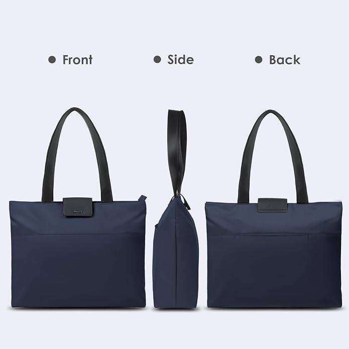 SIMTOP Tote Bag for Women with Magnetic Pocket Water Resistant Polyester 16.2"