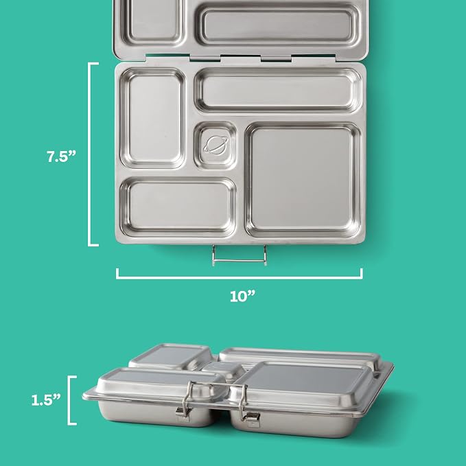 PlanetBox Rover Stainless Steel Bento Box Style Lunch Box