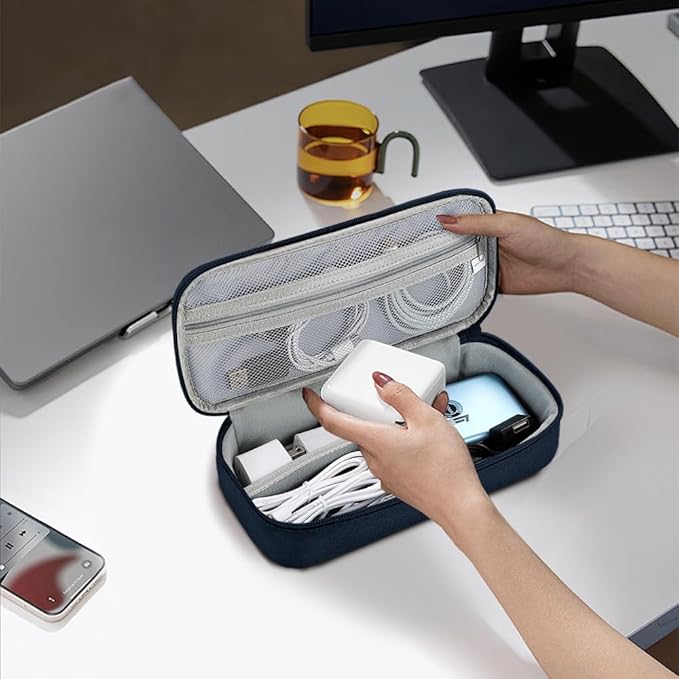 Teskyer Electronics Organizer Travel Case, Waterproof Portable Tech Accessories