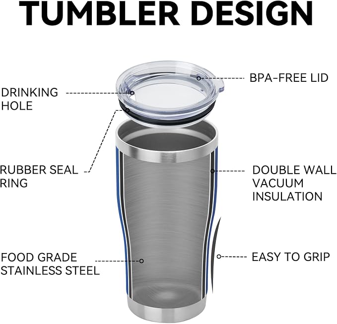 DOMICARE 20oz Stainless Steel Tumblers