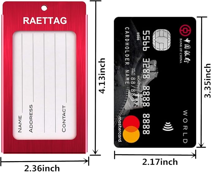 Luggage Tags Metal Suitcase Tags Travel Bag ID Identifier Luggage Tag