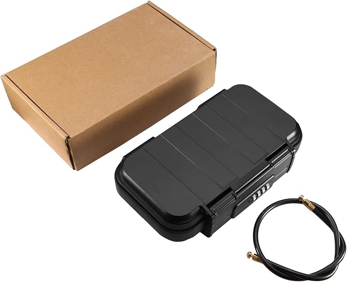 AMIR Portable Safe Box, Combination Security Case LockBox