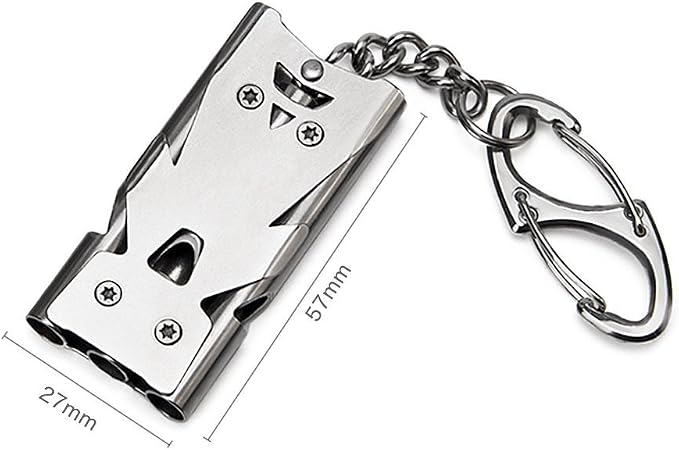 Whistle Emergency Whistles Keychain Rape Whistle Stainless Steel High Decibel