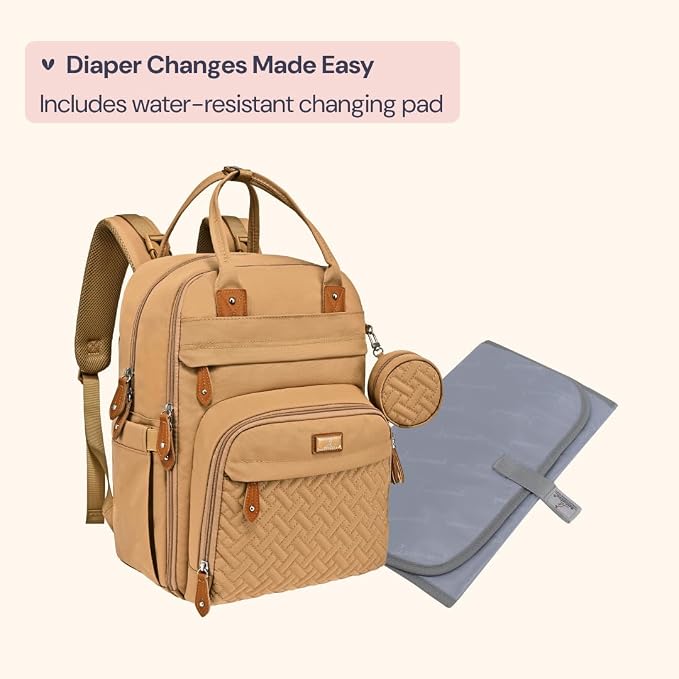 BabbleRoo Diaper Bag Backpack
