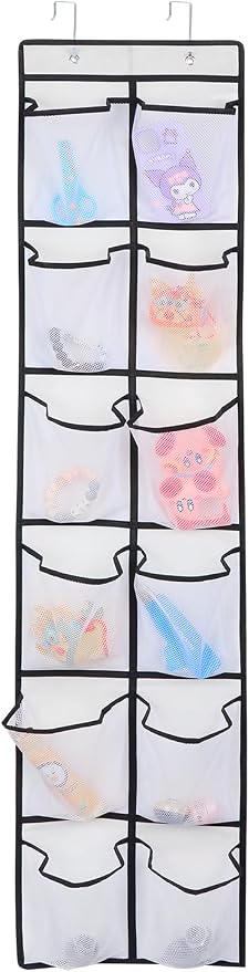 12 Large Pockets Over The Door Hanging Shoe Organizer